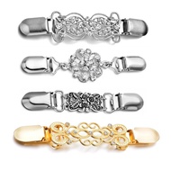 Shawl Sweater Set Collar Clip Retro Clip 4 Dress Shirt Clip Ladies Clip Tightened QU4H