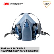 3MTM HALF FACEPIECE REUSABLE RESPIRATOR 7502 (MEDIUM) 3m mask respirator mask 3m
