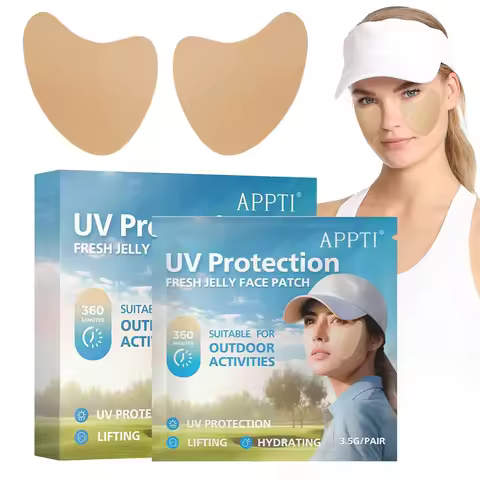 5/10 Pairs Golf Eye Patches UV Protection Hydrogel Eye Patches with UV Filter Sun Protection Eye Mas