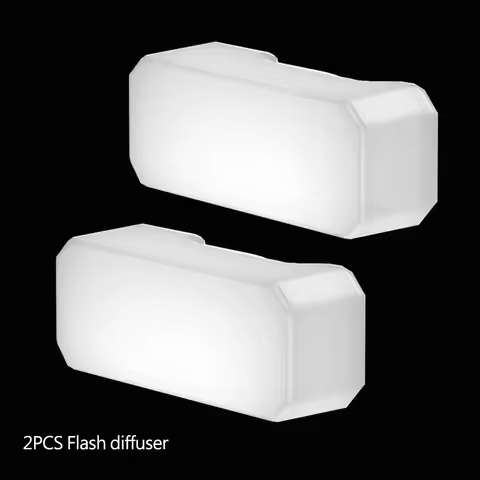 Mcoplus 2PCS HN-74 F12 Flash Diffuser for Ulanzi F12 Mini Flash Speedlite, White Diffuser Softens Ha