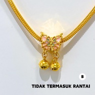 Sincere Store Emas 916 3L Bead Butterfly with Bell | Emas 916