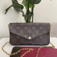 Louis Vuitton LV Empreinte Pochette Felicie 鏈條錢包包 單肩包