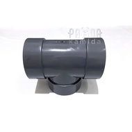 GREST Tee 4 inch PVC / Tee 4" T Pipe Paralon 4"