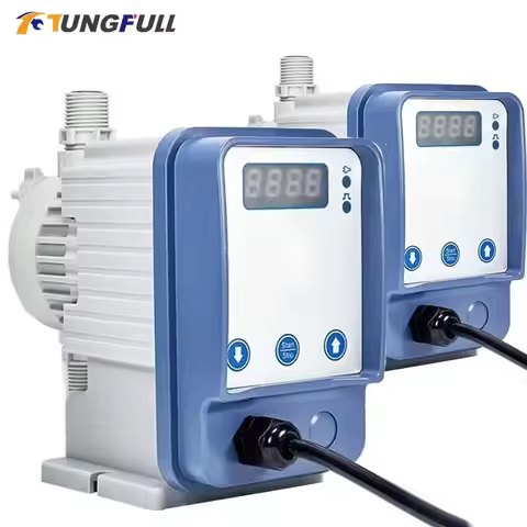 Electromagnetic Diaphragm Metering Pump 1-20L/H Dosing Pump Acidic Chemical Chlorine Metering Water 