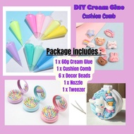 💕SG Ready Stock💕DIY Cream Glue Cushin Comb Hair Pin Cartoon Handmade Jewelry Accessories Decoden Cut