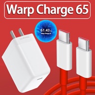 【 Stock】For Original OnePlus 8 T Warp Quick Charge 65W Charger Type-C To Type-C Fast สายเคเบิลข้อมูล