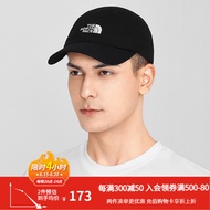 北面（The North Face）帽子遮阳鸭舌帽棒球帽中性款户外防护透气上新|3SH3 JK3/黑色 OS/帽围55.5cm