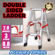 3 Step Ladderman Aluminium Double Sided Ladder Multi Purpose Ladder Foldable Tangga Lipat Aluminium Tinggi 楼梯