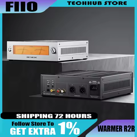 New FiiO WARMER R2R Desktop R2R Gallbladder Fully Balanced 24Bit R2R Architecture JJ E88CC Tube Buff