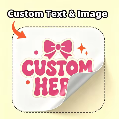 Personalized Custom Stickers Business Store Branding Wedding Birthday Baptism Decor Unique Labels Ta