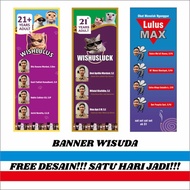 TK- (FREE DESIGN) SATU HARI JADI PAKET X BANNER PAKET Y BANNER BANNER WISUDA