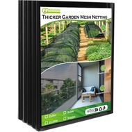 Wohohoho Stronger Garden Insect Mesh Netting, 10Ft x 33Ft Nano Black Bird Net Barrier. Mosquito Nett