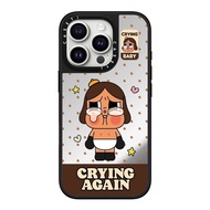 2025新品CASETIFY联名波点黑发棕发哭娃iPhone16promax手机壳苹果1514潮13CASETIFY joint wave dot black hair brown20251113