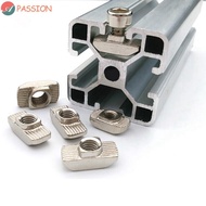 PASSION Thread T Nut M3-M8 Carbon Steel T-Slot 10/50pcs For 2020 3030 4040 4545 Series Aluminum Prof