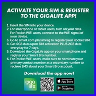 Smart Bro 5G Rocket SIM 199 with 7 Days 20 GB Data