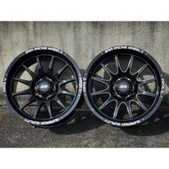 New Flow Forming 4x4 OFFROAD Sport Rim Copy GAIA RACING WHEELS 18x9.5J 6x139 ET-10 Black SP / Black 