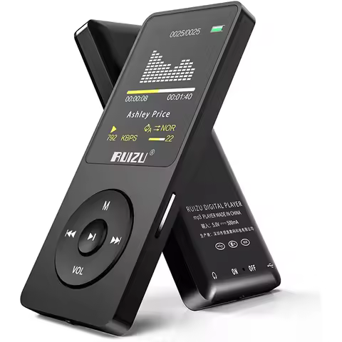 RUIZU X02 MP3 Music Player 16GB Portable Sport Walkman with 1.8 Inch Screen Support FM Radio E-Book