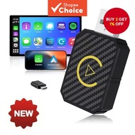 21CarPlay&,Type-C/USBCarPlay  2 dalam 1 Penyesuai Kereta Tanpa Wayar CarPlay & Android Auto, Penyesu