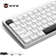 XVX Low Profile Keycaps, Keycaps 75 Percent, PBT Custom Keyboard Keycaps Full Set, Double Shot Keyca