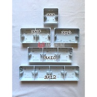 PVC SURFACE NUT BOX / MOULDED BOX / 3X3 / 3X6 / 3X7 / 3X10 / 3X12 Base Box
