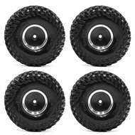 1/18 TRX4M SCX24 FMS Ascent-18 1.0-inch Tire and Wheel Set for Climbing Vehicle, SCX24 Aluminum Allo