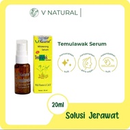V Natural - Whitening Serum - Temulawak Face Brightening Serum