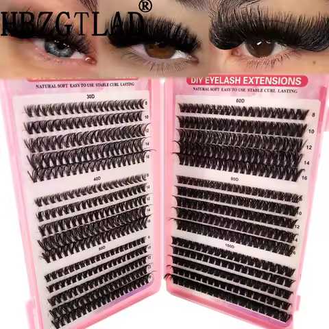 30D-120D eyelash cluster pointed eyelash cluster volume single eyelash cluster extended pointed eyel