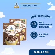 Captain Oats Cocoa and Hazelnut Granola 200g x 2 packs Expiry Date: 01/06/2027