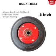 Roda Troli 8 inch SWALLOW As 20mm | Roda Rolley Bab Mati
