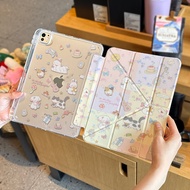 เคส iPad Air 7 pro แบบโปร่งใสบางเฉียบพร้อมช่องใส่ปากกา ป้องกันรอยยับและรอยด้านบน สำหรับ Apple iPad M