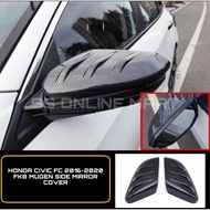 Honda Civic Fc FK8 Mugen Side Mirror Cover Carbon