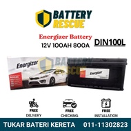 [Installation Available] DIN100L DIN100 60044 Energizer - 12V 100AH 800A Car Battery Bateri Kereta