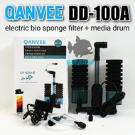 Qanvee Dd-1A Electric Bio Sponge Filter+Drum Media