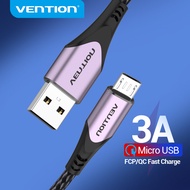 Vention สายชาร์จ Micro USB 3A สาย สายชาร์จเร็ว Fast Charge Data Cable for Oppo Samsung Xiaomi สายชาตร์ซัมซุง Vivo Android Huawei สายชาร์จหัวเวย Charging Cable