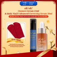 Bộ đôi làm dịu phục hồi và sửa chữa sắc tố chuyên sâu oh!oh! Oatmere Serum + oh!oh! Daily Nia23 Adva