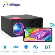 ProGaga PG420 Mini Projector Android 10 WIFI Projectors 2K 4K Supported Native 720P Home Theater LCD Video Beamer Full H