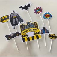 9pcs Batman Design Cake Topper Cake Decoration