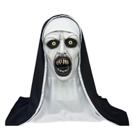 Halloween The Conjuring Nun 2 Mask - Latex Full Head Cover Scary for Cosplay & PartyHalloween The Co