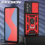 KEYSION Ốp Chống Sốc Cho Samsung A23 A13 4G Ốp Lưng Điện Thoại Có Giá Đỡ Vòng Bảo Vệ Máy Ảnh Kéo Đẩy