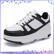 four-wheeled Heelys rechargeable LED shoes kids luminous shoes kick roller shoes cheap roller skates