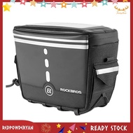 [Stock] ROCKBROS Bike Handlebar Bag Front Frame Bag Bike Storage Bag Lightweight with Shoulder Straps for Road Mountain Bike