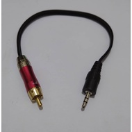 3.5mm Bb stereo plug to 1Rca plug 12 inches long