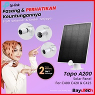TP-Link Tapo A200 Solar Panel A100 Battery for Tapo C400S2 C420S2 C420S1 D230S1 CCTV Doorbell
