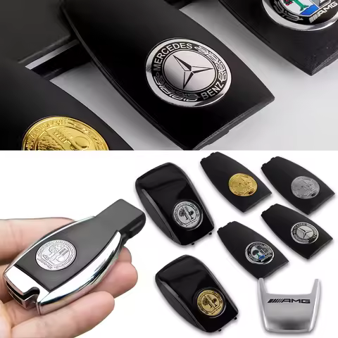 Car Key Remote Back Cover Refit Flip Key Shell Case Accessories For Mercedes Benz AMG A B C Class E 
