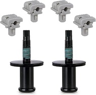 Rear Tailgate Striker Latch Lock Bolt Kit with Tailgate Door Lock Rod Latch Clips Compatible with Fo