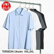 UNIQLO AIRism Katun Kaos Polo Lengan Pendek Kancing Full XXL 3XL TERLARIS