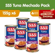 555 Tuna Mechado 155g (Pack of 6pcs) - Healthy, High Protein, Vit A, No Preservatives