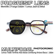 Photochromic Progressive Anti-Radiation Glasses for Men and Women, Reading and Walking Glasses, Far 