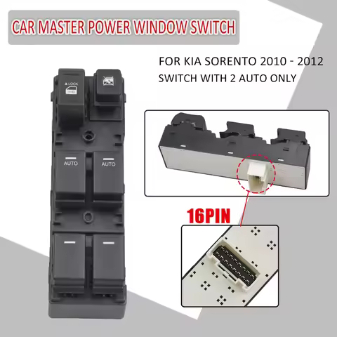 For Kia Sorento 2010-2012 Front Left Power Window Switch 93570-2P200 935702P200 93573-2P200 935732P2