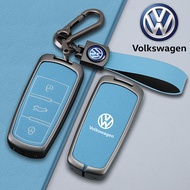 Leather Car Key Case Cover Shell for Volkswagen VW CC Passat B6 B7 Passat 3C CC Maogotan R36 B5 B7L 
